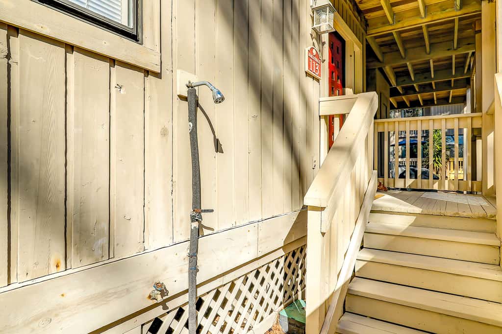 Relaxing First Floor Condo  Walk to Beach Spacious Deck Remote Work Setup 