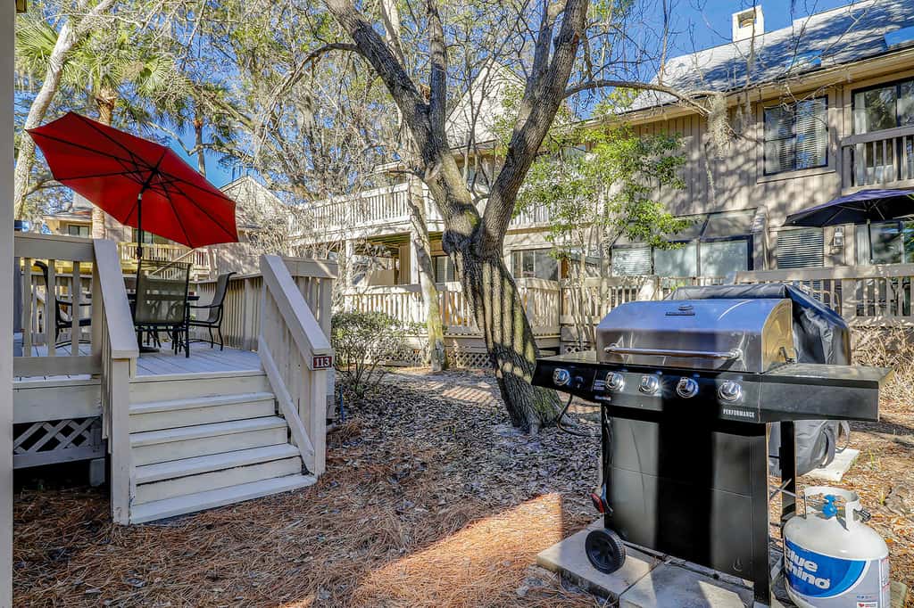 Relaxing First Floor Condo  Walk to Beach Spacious Deck Remote Work Setup 