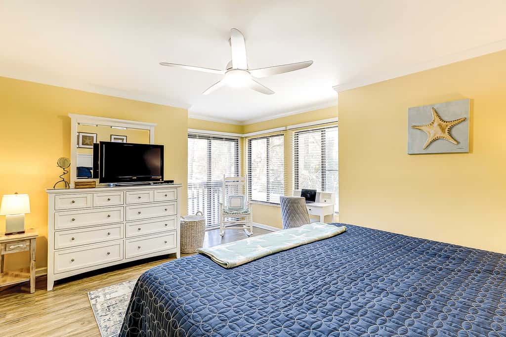 Relaxing First Floor Condo  Walk to Beach Spacious Deck Remote Work Setup 
