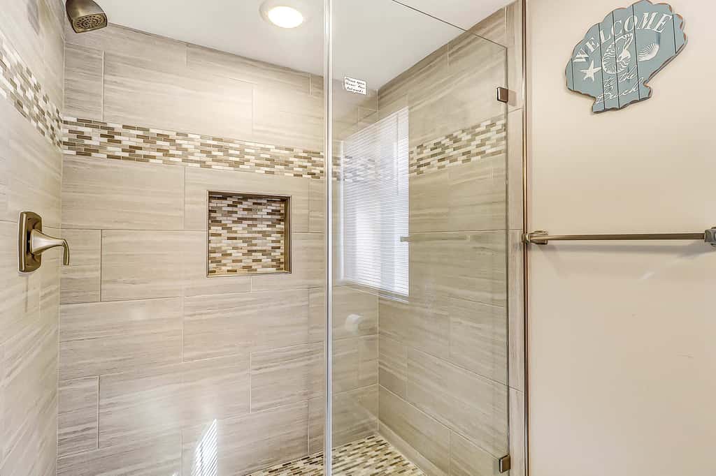 Relaxing First Floor Condo  Walk to Beach Spacious Deck Remote Work Setup 