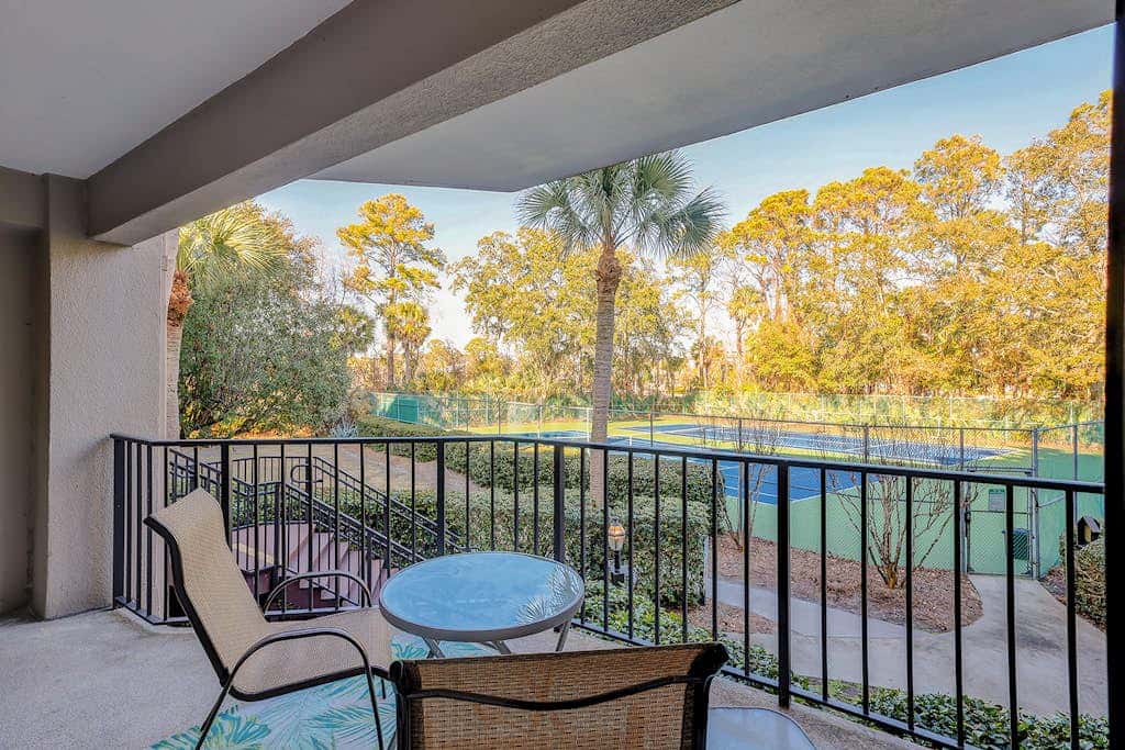 Cozy condo with tennis, pool, beach access, & private furnished balcony