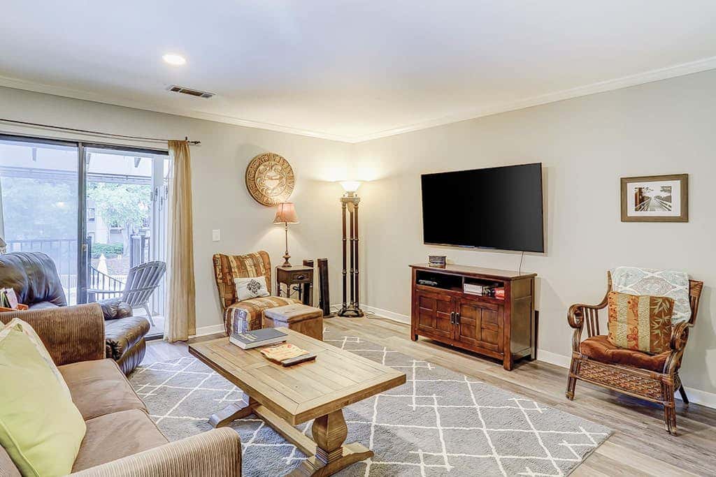 Well appointed home with path to the beach, pool, private washer, dryer & AC