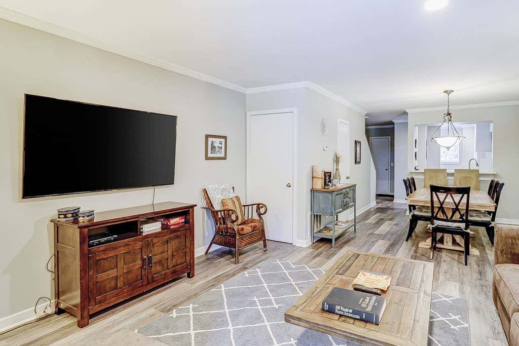 Well appointed home with path to the beach, pool, private washer, dryer & AC