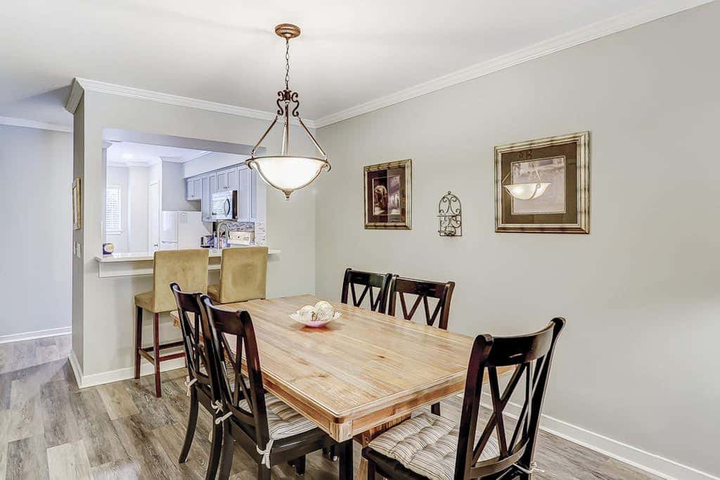 Well appointed home with path to the beach, pool, private washer, dryer & AC