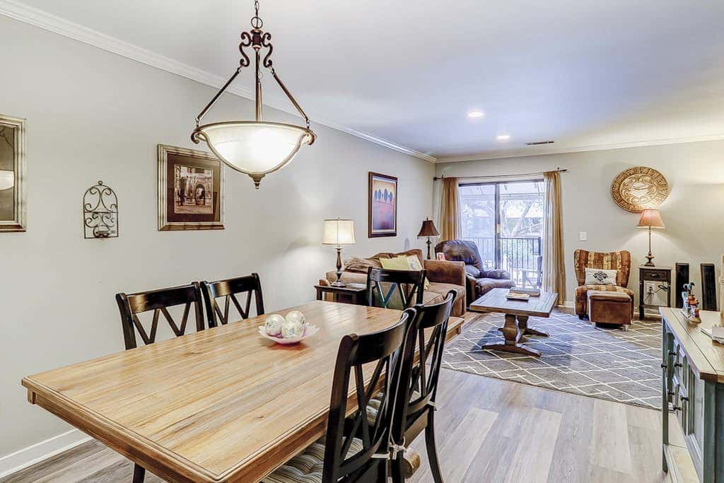 Well appointed home with path to the beach, pool, private washer, dryer & AC