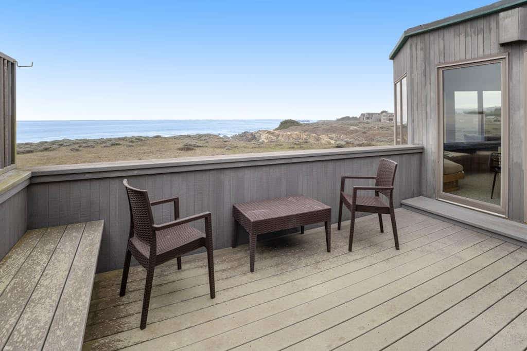 The ocean is your backyard -- hear the waves from every room in this coastal haven. Curl up under a cozy blanket as fog rolls in off the Pacific. Warm up in the community sauna after a brisk beach walk. Room for 6 in this 3-bedroom home. Just a 9-minute walk to the heated community pool. Your front door opens to Sea Ranch's 50 miles of trails and the wild Sonoma Coast. Cormorants dive and otters float just offshore -- nature's channel plays 24/7 from the windows.
