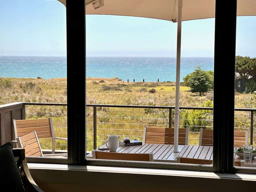 Ocean view home steps from rec center with private hot tub, pools, and saunas.