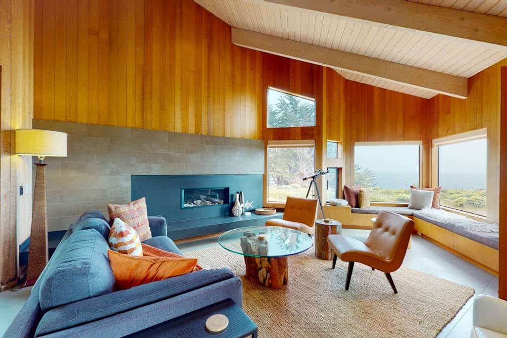 The ocean is your backyard -- hear the waves from every room in this coastal haven. A warm fire and ocean views anchor cozy evenings in. Your deck is a front-row seat to the Pacific. Room for 8 in this 3-bedroom home. Near Shell Beach tidepools. The Sonoma Coast's best-kept secret is waiting for you. The rhythm of the waves sets the pace here -- unhurried mornings, lingering sunsets, deep sleep. Summer fog burns off by midday, leaving warm afternoons perfect for trail hikes and tidepooling.