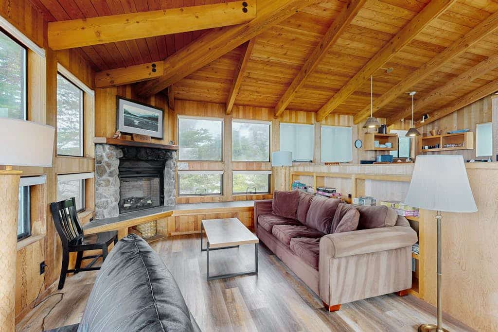 Step onto your deck to unbroken ocean views stretching to the horizon. Soak in the hot tub as the sun dips below the Pacific. Bring your pup -- dogs love the bluff trails here. Room for 6 in this 3-bedroom home. Sea Ranch community pools, tennis courts, and the Lodge are nearby. Miles of bluff-top trails and hidden beaches are yours to explore. The rugged Sonoma coastline unfolds from the deck -- raw, dramatic, and endlessly watchable.