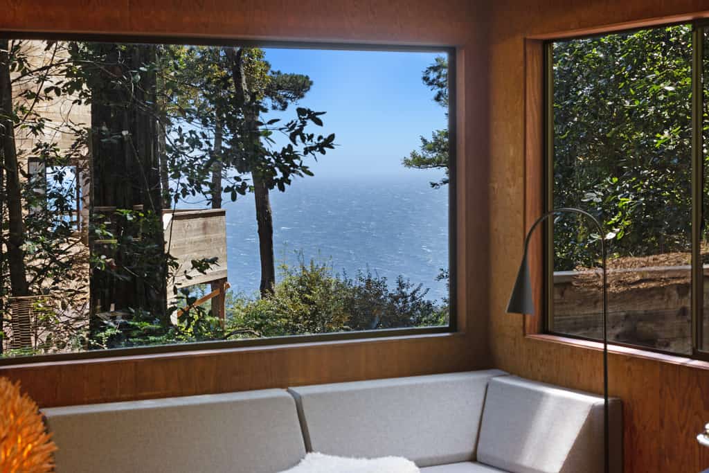 Morning fog lifts to reveal blue Pacific horizons -- this is ocean-view living at its best. Soak in the hot tub as the sun dips below the Pacific. Bring your pup -- dogs love the bluff trails here. Room for 4 in this 0-bedroom home. A short walk from the Sea Ranch Lodge. Miles of bluff-top trails and hidden beaches are yours to explore. Whale spouts on the horizon, hawks riding the updrafts -- nature puts on a show from every window.