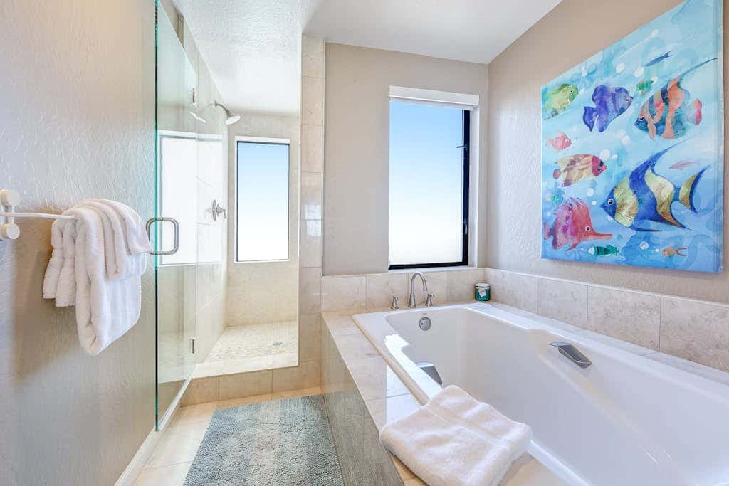 Del Mar Point - Dog-friendly home with cove views, a private hot tub, & rec center access