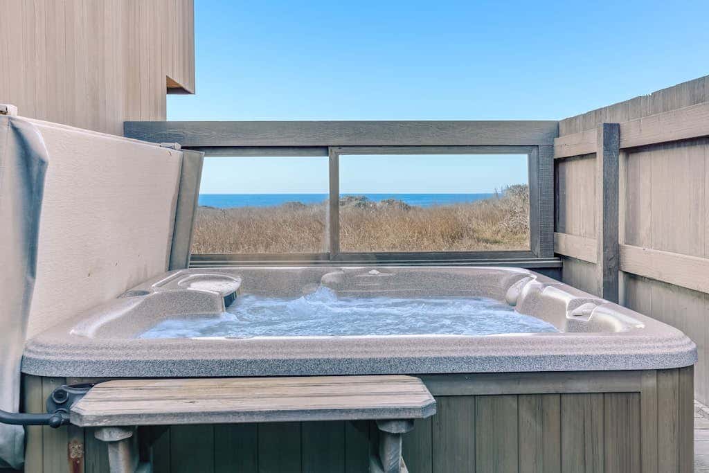 Del Mar Point - Dog-friendly home with cove views, a private hot tub, & rec center access