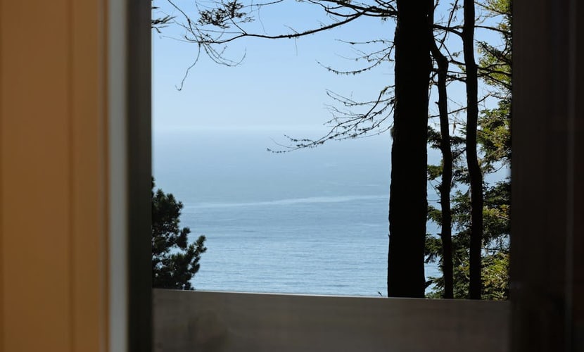 Sunsets paint the sky in oranges and pinks from this ocean-view Sea Ranch home. Bring your pup -- dogs love the bluff trails here. Your deck is a front-row seat to the Pacific. Room for 6 in this 3-bedroom home. Sea Ranch community pools, tennis courts, and the Lodge are nearby. Sea Ranch's iconic trails, tidepools, and heated pools are all at your doorstep. Nothing resets your pace like watching the tide come and go from your own living room.