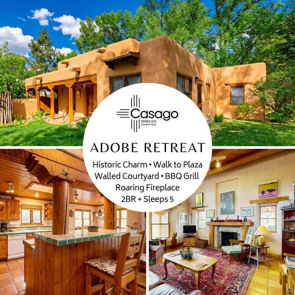 Adobe Retreat - Walk to Plaza, Fireplace, Patio