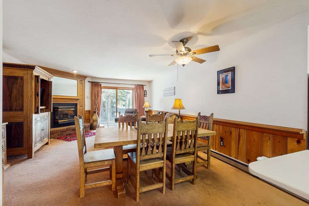 Welcome to Snowfire 205A, your easygoing basecamp in the heart of Angel Fire Resort. This second-floor condo sits a short walk from the lifts, with a free ski shuttle at the complex and ski lockers downstairs for your gear. Inside, warm up by the gas fireplace, cook in the full kitchen, and soak in mountain views from the balcony. With elevator access, in-unit laundry, and room for six, it is your effortless mountain retreat in every season.