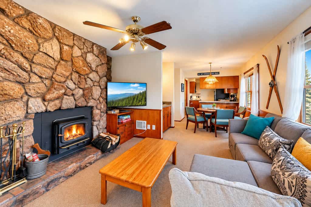 Welcome to Gold Creek 206, a cozy Angel Fire condo where mountain views and easy access to the slopes put you right in the heart of Northern New Mexico adventure. Walk to the ski area for winter days on the mountain, then come home to warm up by the fireplace and relax in your own comfortable mountain retreat. With two queen bedrooms, a fully equipped kitchen, private patio, and ski-area views, this is an easy home base for couples, friends, and small families exploring Angel Fire year-round.