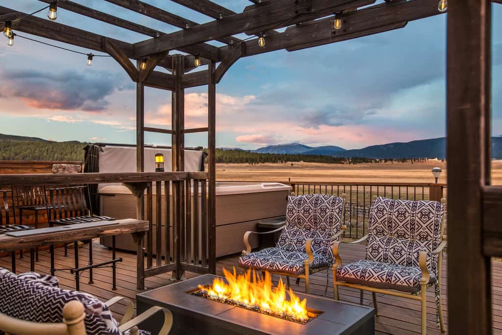 Wake up to mountain views and crisp Angel Fire air, then end the day in your private hot tub under a sky full of stars. Sunrise Vista Villa is made for gathering, with 4 bedrooms, room for 11, two cozy living spaces, and plenty of room to reconnect after skiing, biking, hiking, or exploring. This is the kind of mountain getaway that feels easy, memorable, and hard to leave.