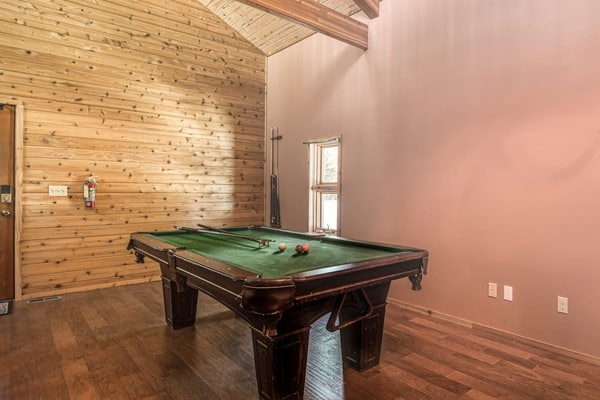 If you're planning the perfect family escape, look no further than this darling Angel Fire cabin featuring a private hot tub! Wait for it Getaway is made for gathering and making memories, offering 2 bedrooms plus a sunlit loft, a full-size pool table, and a wraparound deck for viewing local wildlife. It is the kind of mountain getaway that feels easy, memorable, and hard to leave.