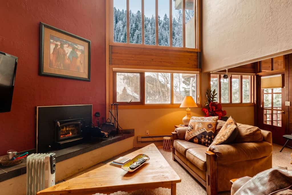 Wake up to sweeping peak views framed by crisp alpine pines, where the morning light fills the space and the mountains feel close enough to touch. After a full day of skiing or hiking, return home to the comforting glow of a wood-burning stove as the sun dips behind the valley. Ski Valley View is perfectly set up for effortless mountain living, just a 5-minute stroll to the Al’s Run lifts and direct access to the Bull of the Woods trail. With 2 bedrooms, a cozy loft, room for up to 9 guests, and soaring vaulted ceilings, it’s a warm, open retreat made for gathering, relaxing, and staying just a little longer than planned.