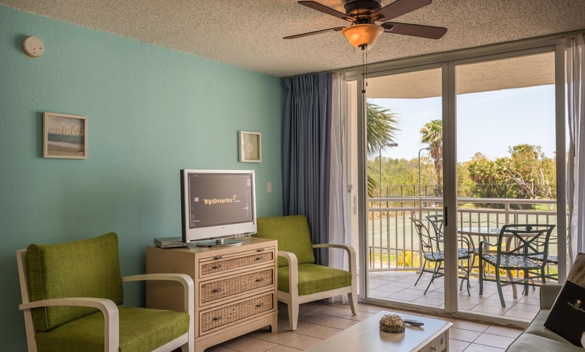 Newly Furnished Suite with Pool, Hot Tub, Tennis, Balcony, Parking - Dog OK