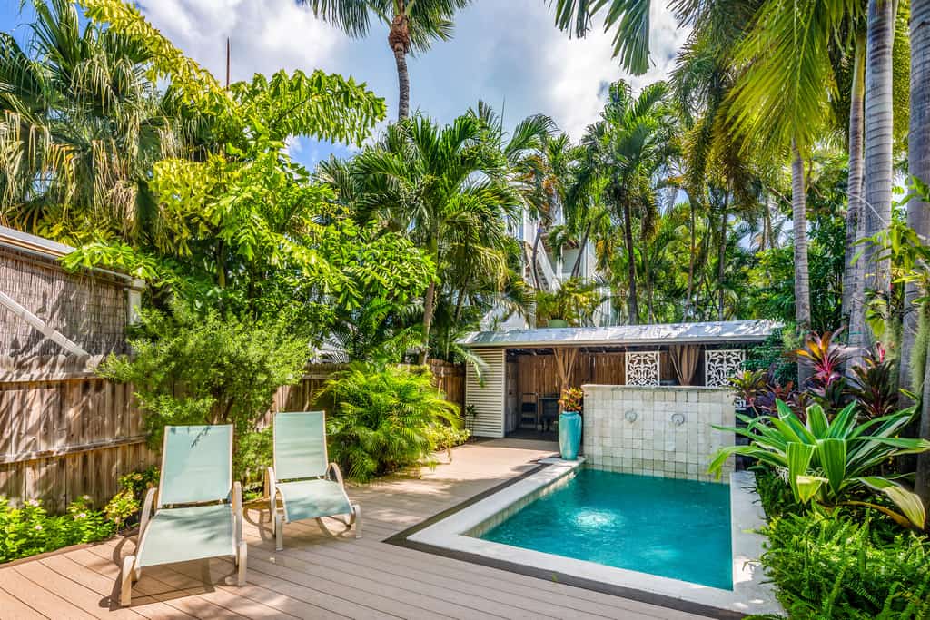 Ground-level getaway with free WiFi, private deck, & shared outdoor pool