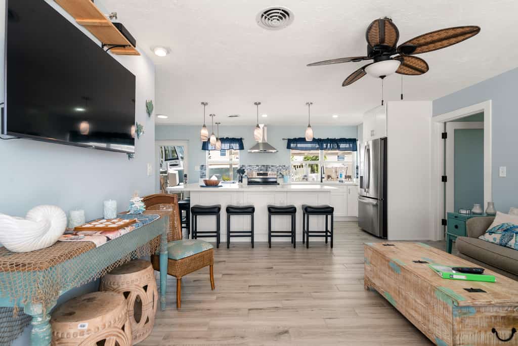 Waterfront Home w/ Private Dock, Outdoor Shower & Home Office - Dog-Friendly