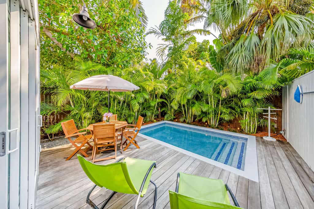 Bright Duplex with Private Heated Pool, Central AC, WiFi, & Private Washer/Dryer