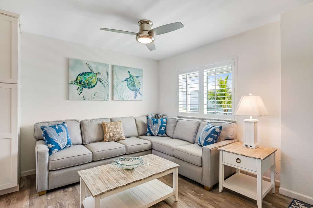 Inviting oceanfront condo with shared pool, dock, and great neighborhood