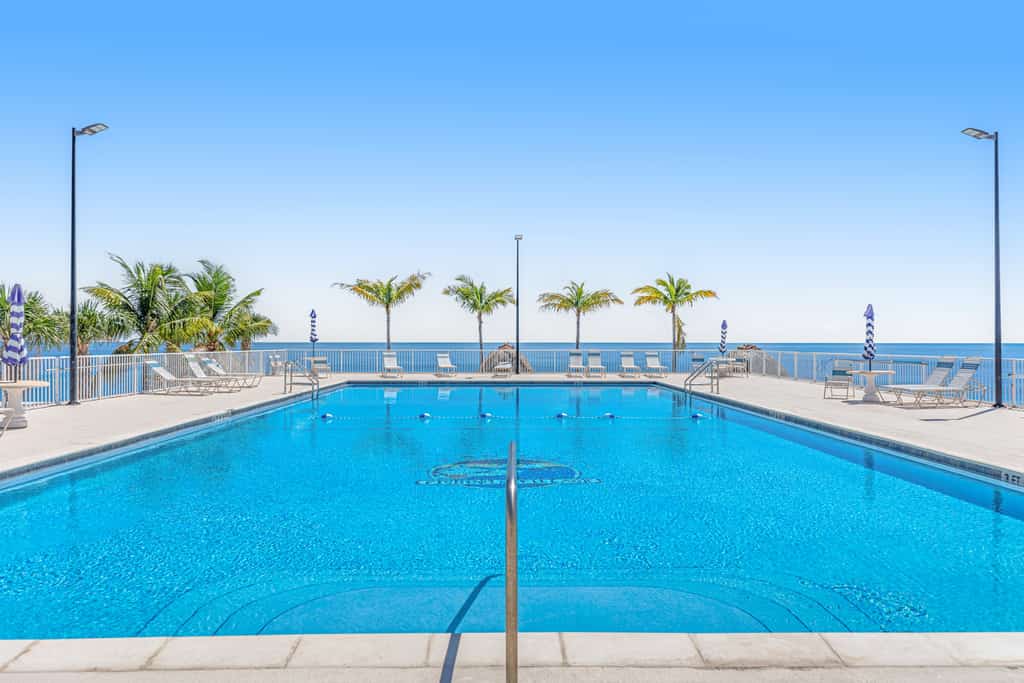 Inviting oceanfront condo with shared pool, dock, and great neighborhood