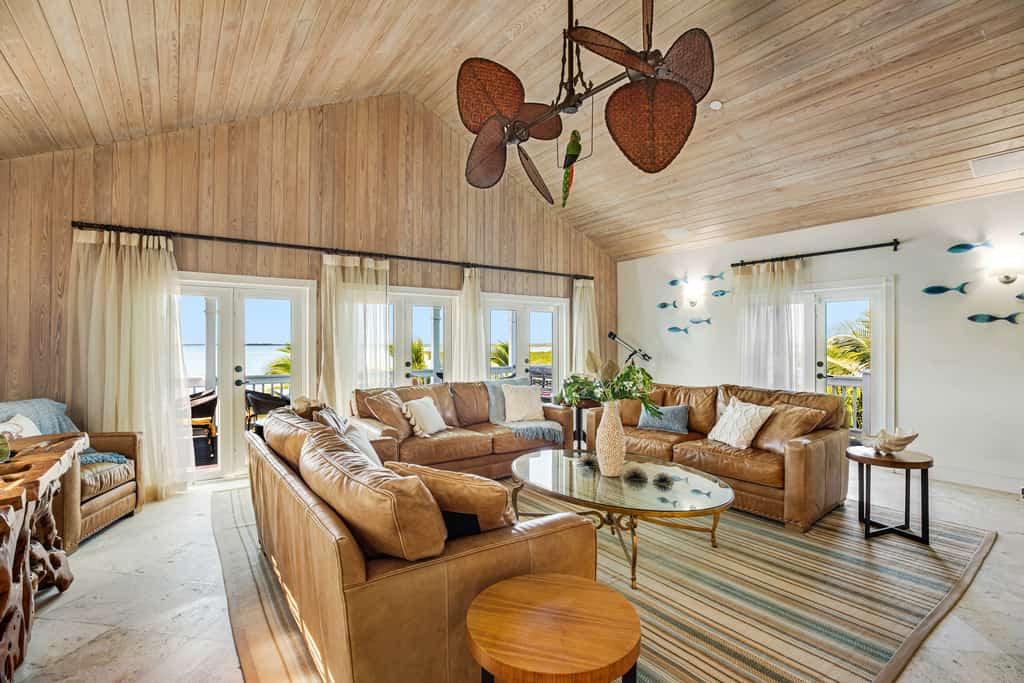Sublimely private luxury home with enveloping oceanfront views near Key West
