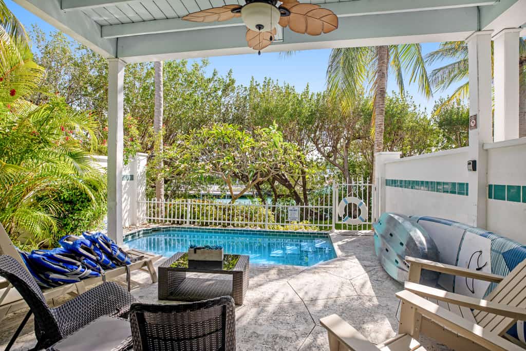 Duck Key waterfront villa with private pool, kayak, SUP