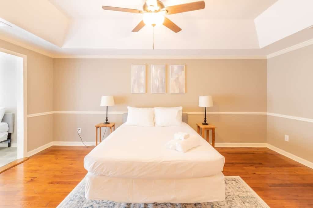 Welcome to the coziest cottage in Columbus! Our 3-bedroom, 2-bathroom condo offers all the comforts of home, centrally located just 15 minutes from downtown and minutes from I-185, with easy access to Fort Benning. Enjoy both professional photos and real-time images from our cleaning team, so you know exactly what to expect. We're excited to host you! Pet-friendly with a fee.