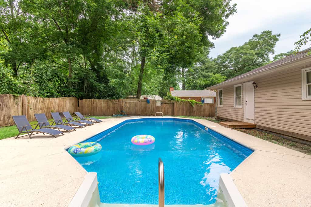 Welcome to this beautiful home in North Columbus! With 4 bedrooms and 3 bathrooms, it comfortably accommodates up to 14 guests. Our spacious kitchen is fully equipped for your cooking needs, and you can enjoy entertainment with a Smart TV and free Wi-Fi. Relax on the back patio or take a dip in the calming swimming pool—your sanctuary away from the hustle and bustle! Book with us; we’d love to host you!