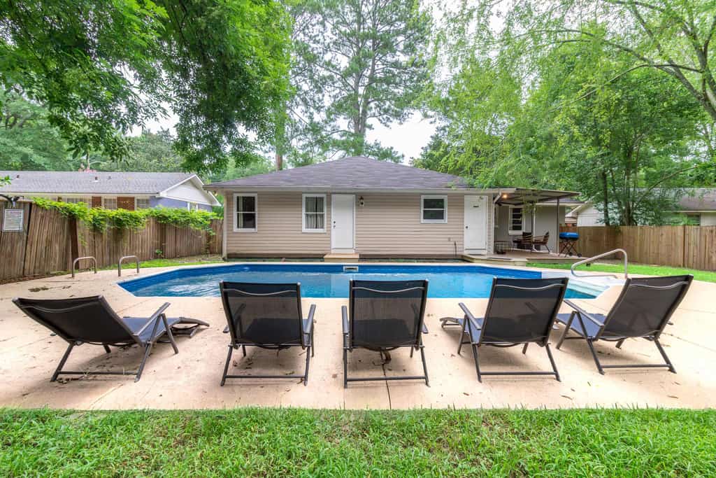 Welcome to this beautiful home in North Columbus! With 4 bedrooms and 3 bathrooms, it comfortably accommodates up to 14 guests. Our spacious kitchen is fully equipped for your cooking needs, and you can enjoy entertainment with a Smart TV and free Wi-Fi. Relax on the back patio or take a dip in the calming swimming pool—your sanctuary away from the hustle and bustle! Book with us; we’d love to host you!