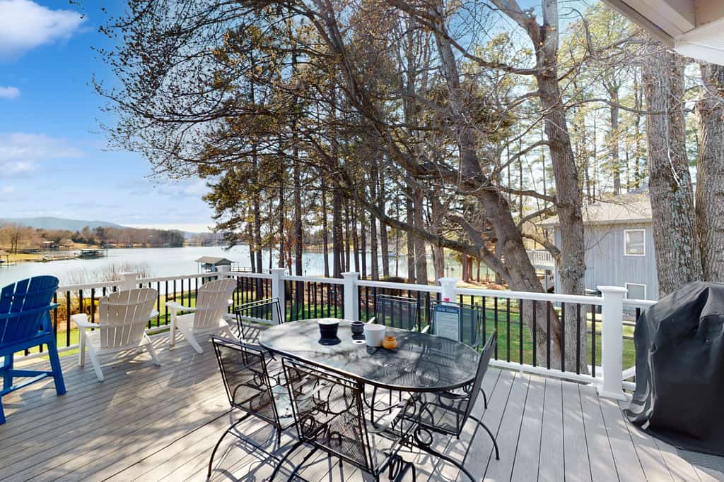 Sail Away - Waterfront home with private beach on the lake, hot tub, & dock