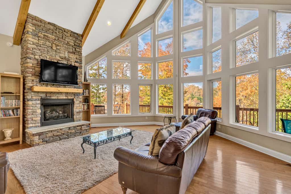Osprey Cove - Custom Lakefront home with 2-story dock, Wifi, Game Room and Fireplace