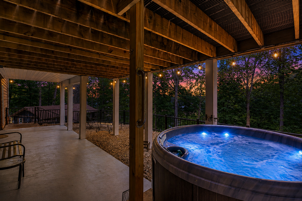 Beechwood Cove - Lakefront home with views, private hot tub/dock, deck, Free Wifi