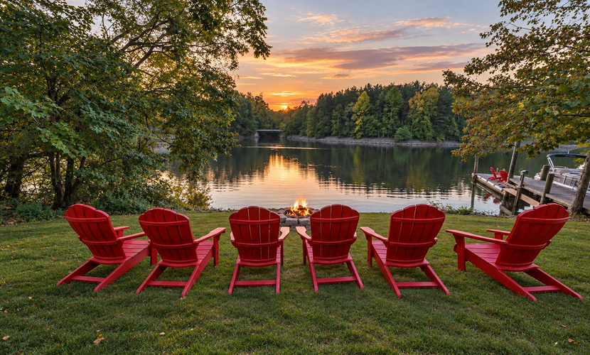 Wet Feet Retreat - Lakefront with incredible views, dock, pool table, foosball