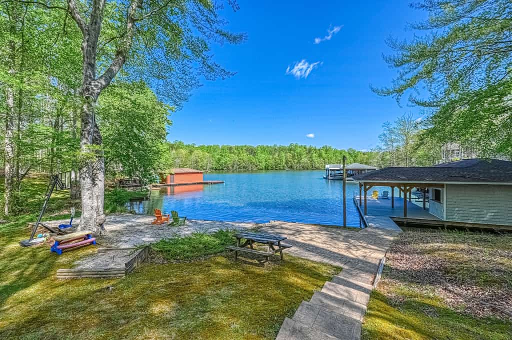 Secluded lakefront home w/private beach, deck, gas grill, firepit, lake views