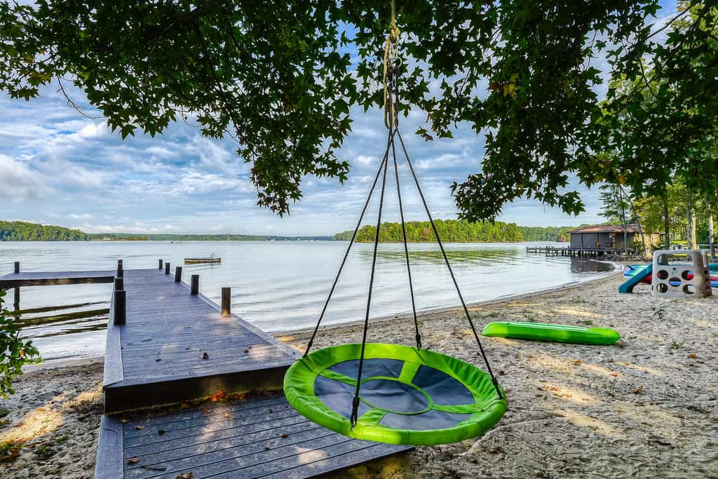 Lakefront Retreat with Dock, Private Hot Tub, Central AC, and Private Beach