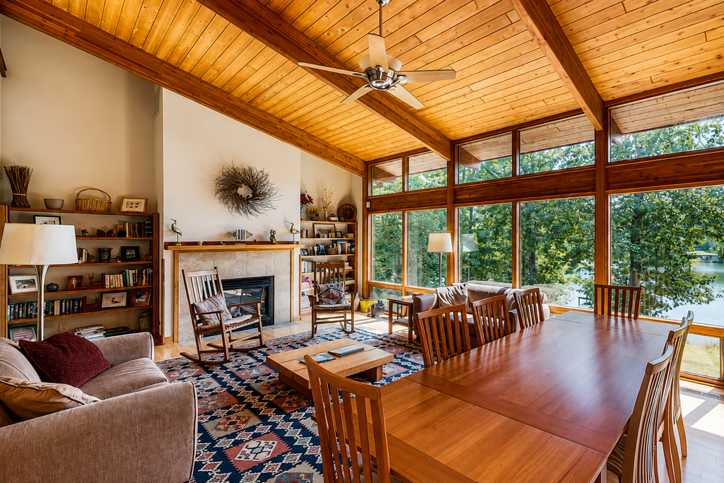 Family Lake House with Deck, Private Dock/Boathouse, Grill, Firepit, & Fast WiFi