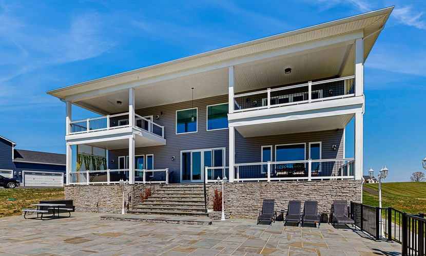 Charming dog-friendly lakefront villa with private dock, firepit, stunning views
