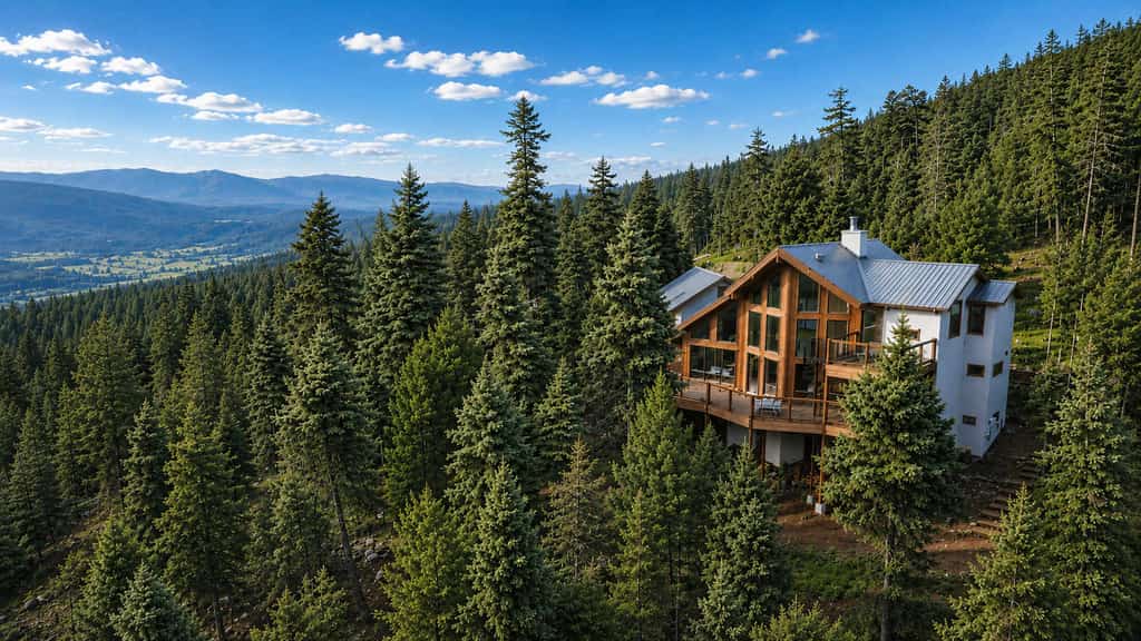 Wake up above Angel Fire with sweeping views of the Sangre de Cristo mountains, Moreno Valley, and Eagle Nest Lake. RidgeWalk Lodge is made for mountain gatherings, with expansive decks, soaring windows, a cozy fireplace, private sauna, and room for up to 11 guests. Spend your days skiing, biking, hiking nearby trails, watching for wildlife, or simply relaxing on the ridge with coffee, sunset views, and a sky full of stars.