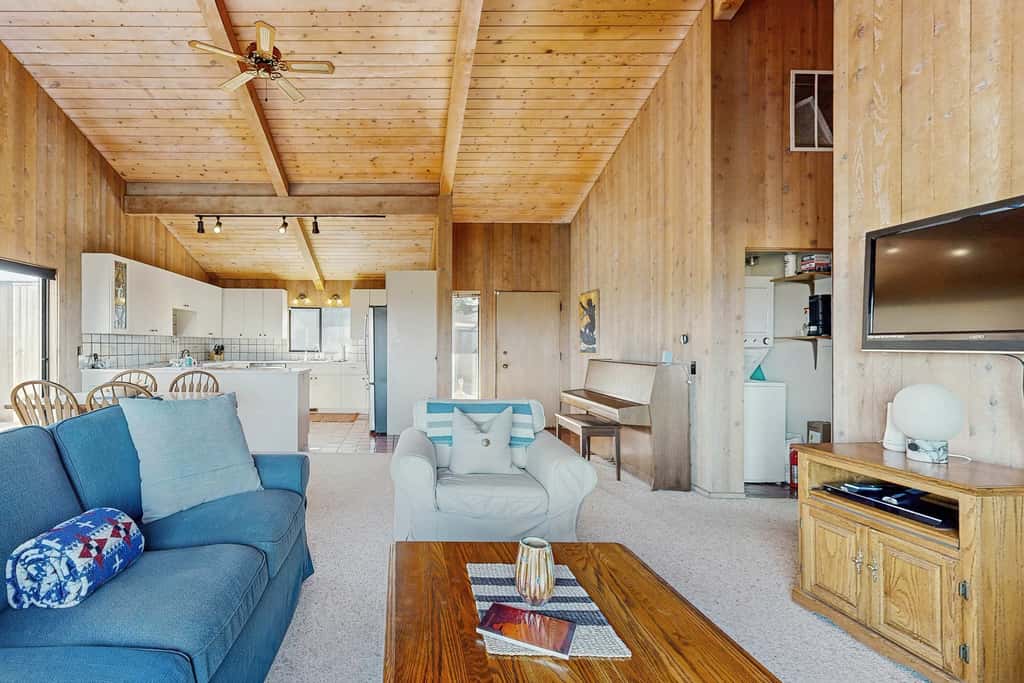 Pelican Landing - Ocean view home with stone fireplace, dog-friendly