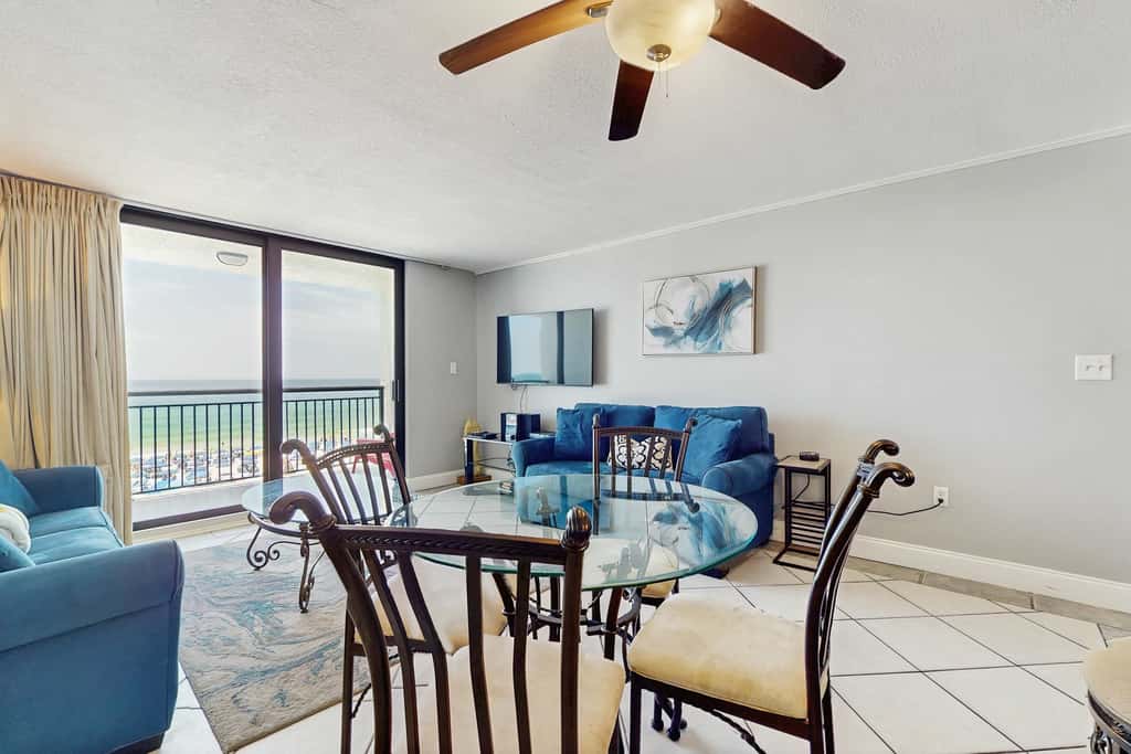 Gorgeous gulf front condo with pools, hot tub, and gym