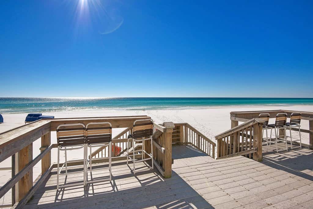 Gorgeous gulf front condo with pools, hot tub, and gym