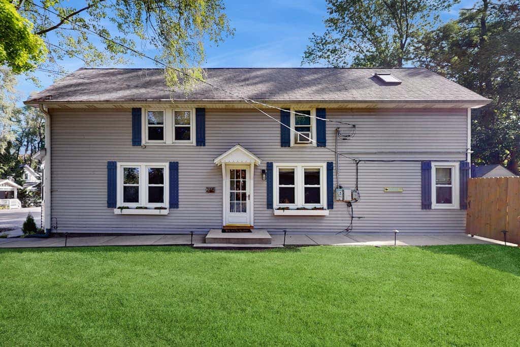 Merchant Street Pool Retreat with a  Year-Round Hot Tub.