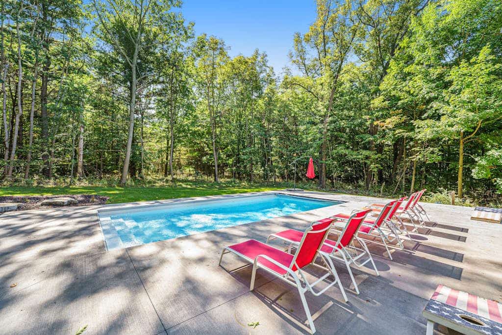 Spacious Home with Two Fireplaces, Game Room, & Private Pool - Walk to the Lake