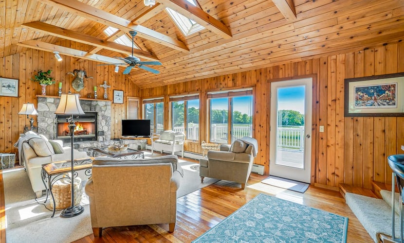 Family-friendly home with expansive deck, large lawn
