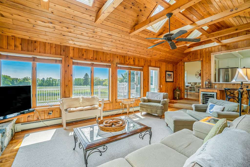 Family-friendly home with expansive deck, large lawn